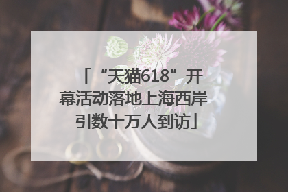 “天猫618”开幕活动落地上海西岸 引数十万人到访