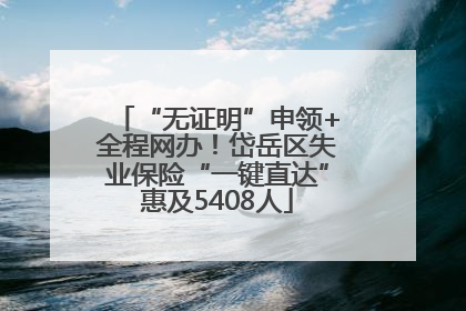 “无证明”申领+全程网办！岱岳区失业保险“一键直达”惠及5408人