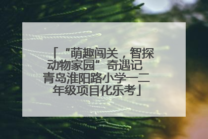 “萌趣闯关，智探动物家园”奇遇记 青岛淮阳路小学一二年级项目化乐考