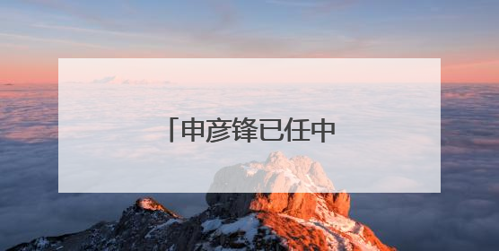 申彦锋已任中核集团董事长