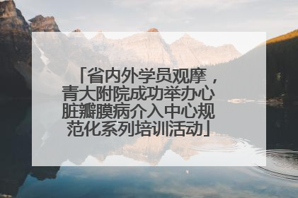 省内外学员观摩，青大附院成功举办心脏瓣膜病介入中心规范化系列培训活动