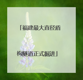 福建最大直径盾构隧道正式掘进