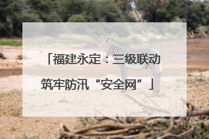 福建永定：三级联动筑牢防汛“安全网”