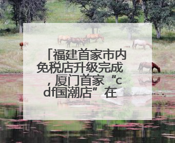 福建首家市内免税店升级完成，厦门首家“cdf国潮店”在旁同步开业