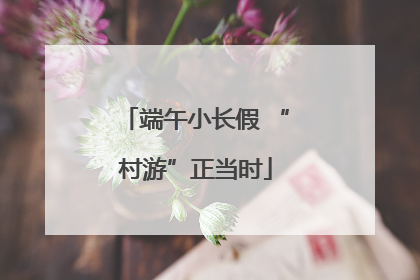端午小长假 “村游”正当时