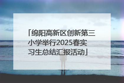 绵阳高新区创新第三小学举行2025春实习生总结汇报活动