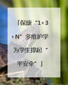 保康“1+3+N”多维护学 为学生撑起“平安伞”