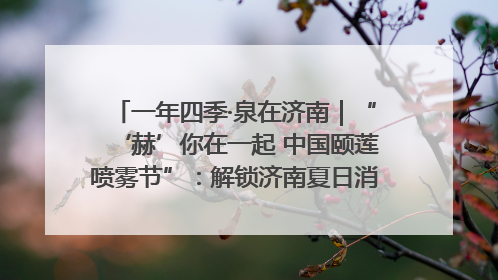 一年四季·泉在济南｜“‘赫’你在一起 中国颐莲喷雾节”：解锁济南夏日消费热潮中的国货新势力