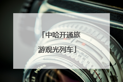 中哈开通旅游观光列车