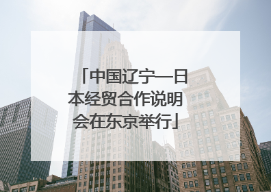 中国辽宁—日本经贸合作说明会在东京举行