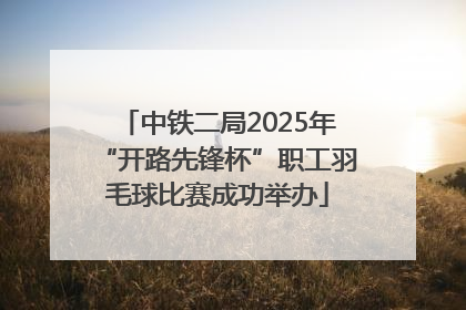 中铁二局2025年“开路先锋杯”职工羽毛球比赛成功举办