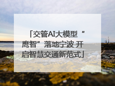 交管AI大模型“鹰智”落地宁波 开启智慧交通新范式