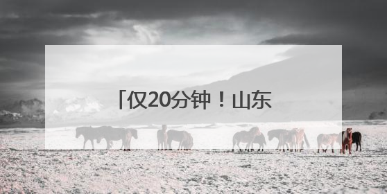 仅20分钟！山东高速巡逻车上演“极速暖心”救援