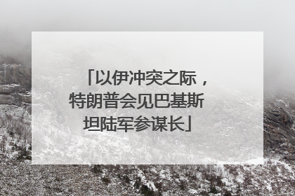 以伊冲突之际，特朗普会见巴基斯坦陆军参谋长