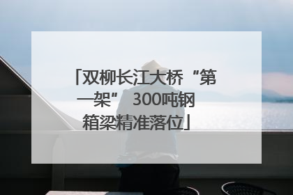 双柳长江大桥“第一架” 300吨钢箱梁精准落位