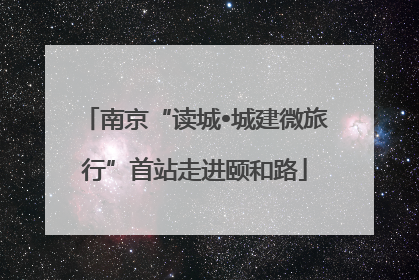 南京“读城•城建微旅行”首站走进颐和路