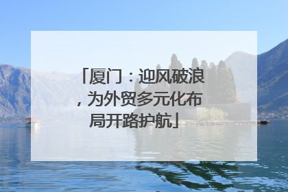 厦门：迎风破浪，为外贸多元化布局开路护航
