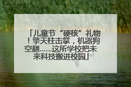 儿童节“硬核”礼物！擎天柱击掌，机器狗空翻……这所学校把未来科技搬进校园