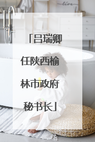 吕瑞卿任陕西榆林市政府秘书长