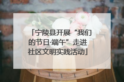 宁陵县开展“我们的节日·端午”走进社区文明实践活动