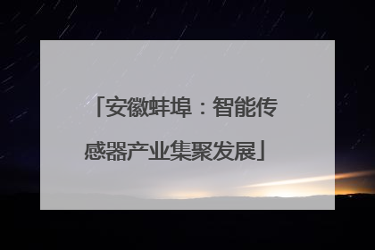 安徽蚌埠：智能传感器产业集聚发展