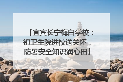 宜宾长宁梅白学校：镇卫生院进校送关怀，防暑安全知识润心田