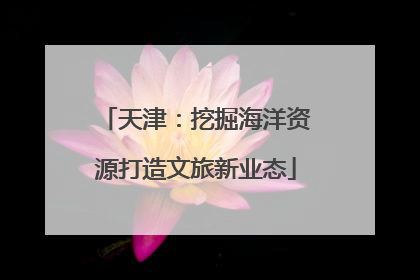 天津：挖掘海洋资源打造文旅新业态