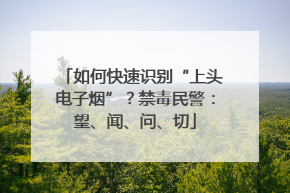 如何快速识别“上头电子烟”？禁毒民警：望、闻、问、切