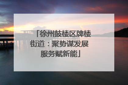 徐州鼓楼区牌楼街道：聚势谋发展 服务赋新能