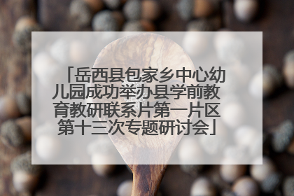 岳西县包家乡中心幼儿园成功举办县学前教育教研联系片第一片区第十三次专题研讨会