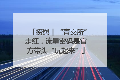 捞舆｜“青交所”走红，流量密码是官方带头“玩起来”
