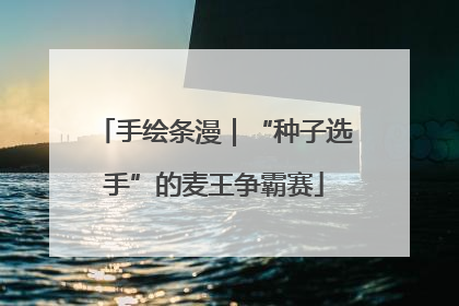 手绘条漫｜“种子选手”的麦王争霸赛