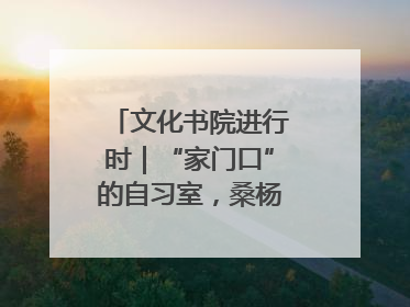 文化书院进行时｜“家门口”的自习室，桑杨社区织就15分钟学习生活圈