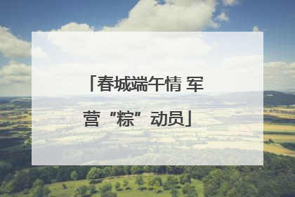 春城端午情 军营“粽”动员