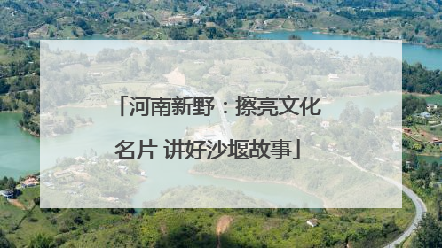 河南新野：擦亮文化名片 讲好沙堰故事