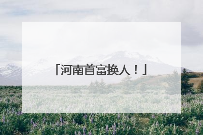 河南首富换人！