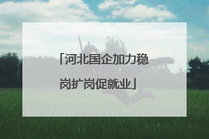 河北国企加力稳岗扩岗促就业