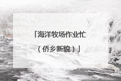 海洋牧场作业忙（侨乡新貌）