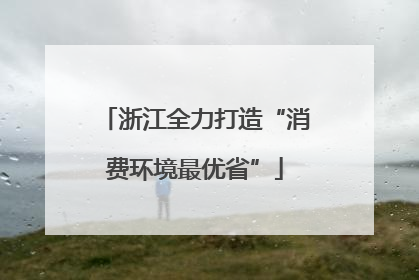 浙江全力打造“消费环境最优省”