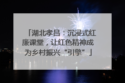 湖北孝昌：沉浸式红廉课堂，让红色精神成为乡村振兴“引擎”