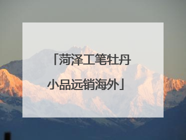 菏泽工笔牡丹小品远销海外
