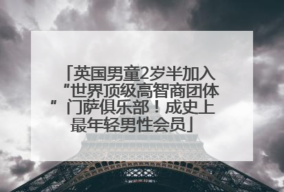英国男童2岁半加入“世界顶级高智商团体”门萨俱乐部！成史上最年轻男性会员