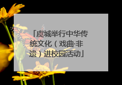 虞城举行中华传统文化（戏曲·非遗）进校园活动