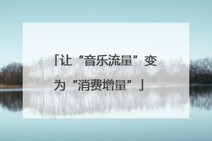 让“音乐流量”变为“消费增量”