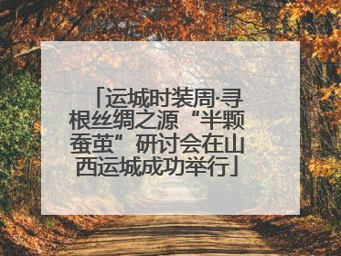 运城时装周·寻根丝绸之源“半颗蚕茧”研讨会在山西运城成功举行