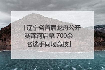 辽宁省首届龙舟公开赛浑河启幕 700余名选手同场竞技