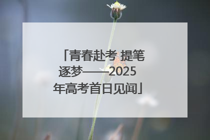 青春赴考 提笔逐梦——2025年高考首日见闻