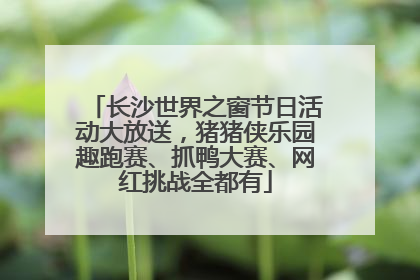 长沙世界之窗节日活动大放送，猪猪侠乐园趣跑赛、抓鸭大赛、网红挑战全都有
