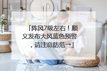 阵风7级左右！顺义发布大风蓝色预警，请注意防范→