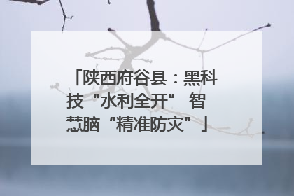 陕西府谷县：黑科技“水利全开” 智慧脑“精准防灾”